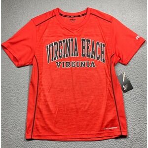 Virginia Beach Virginia Shirt Adult Large Red Short‎ Sleeve Performance And1 NEW